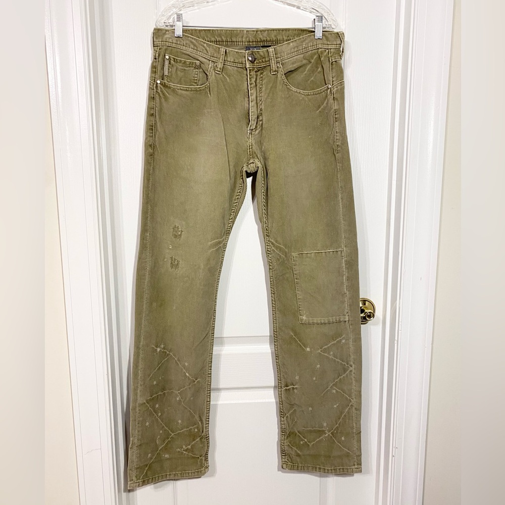 Armani Exchange 5 Pocket Distressed Corduroy Pants Jeans Men’s 32 Long